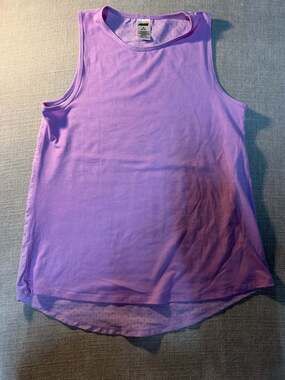Avia Women's Perforated Athletic Tank Top Lavender Size M